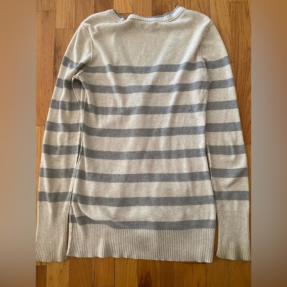 Aeropostale Striped 2000s Y2k Cardigan Sweater - Picture 2 of 7